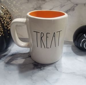 Rae Dunn TRICK and TREAT Halloween mug